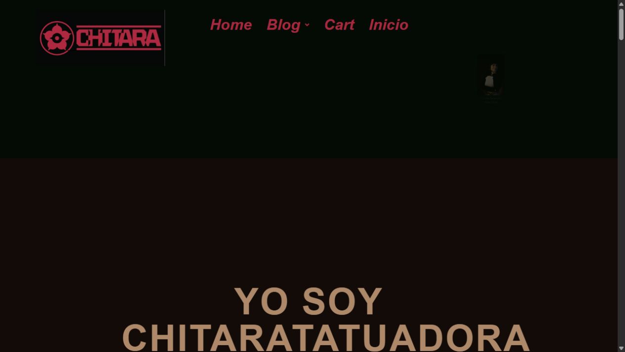Diseño del sitio web Chitara Tatuadora
